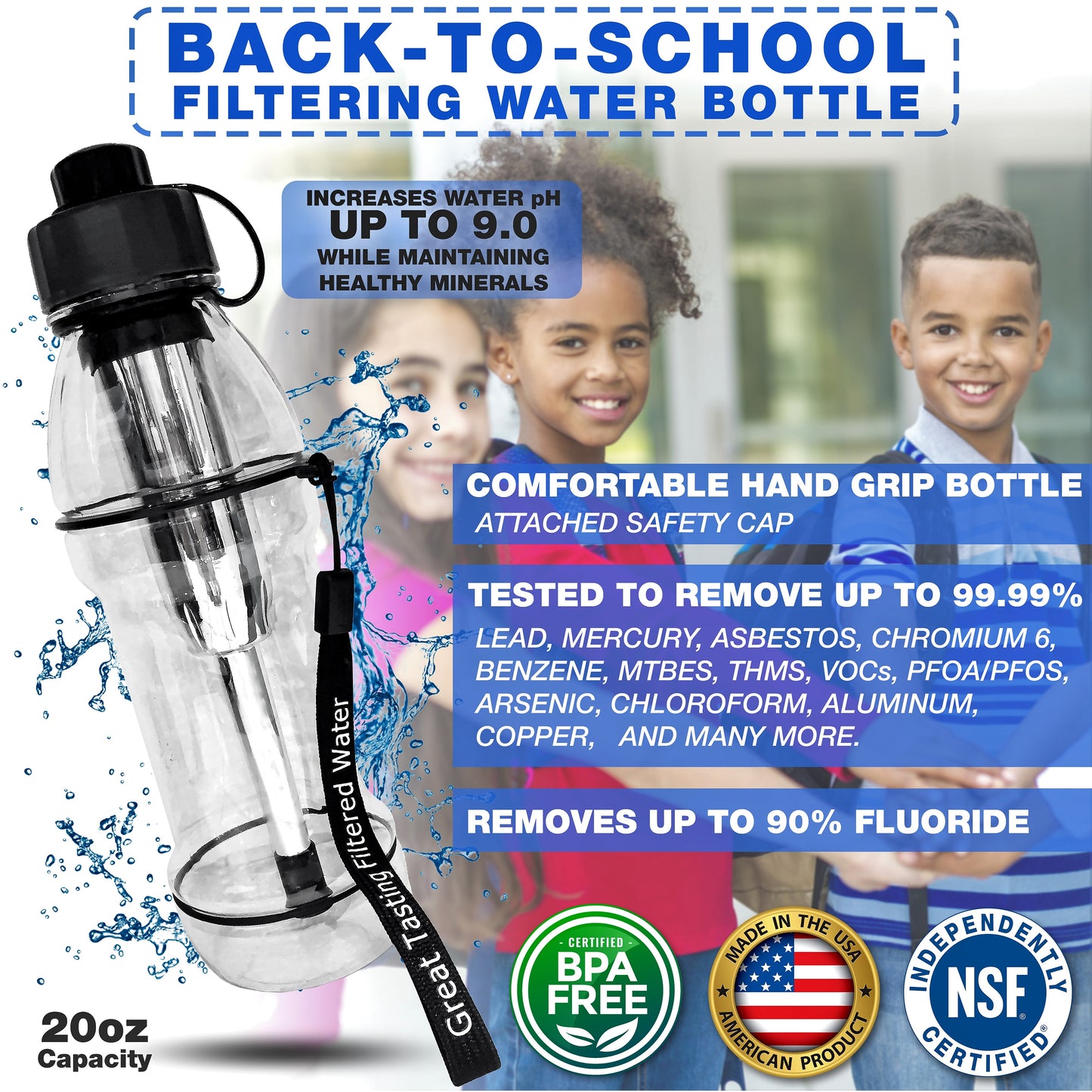 Back To School - Filtering Water Bottle